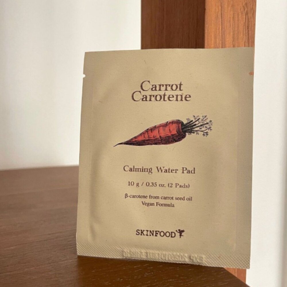 🔥3/$30 NIP Skinfood Carrot Carotene Calming Water Pad Pouch Set of 2